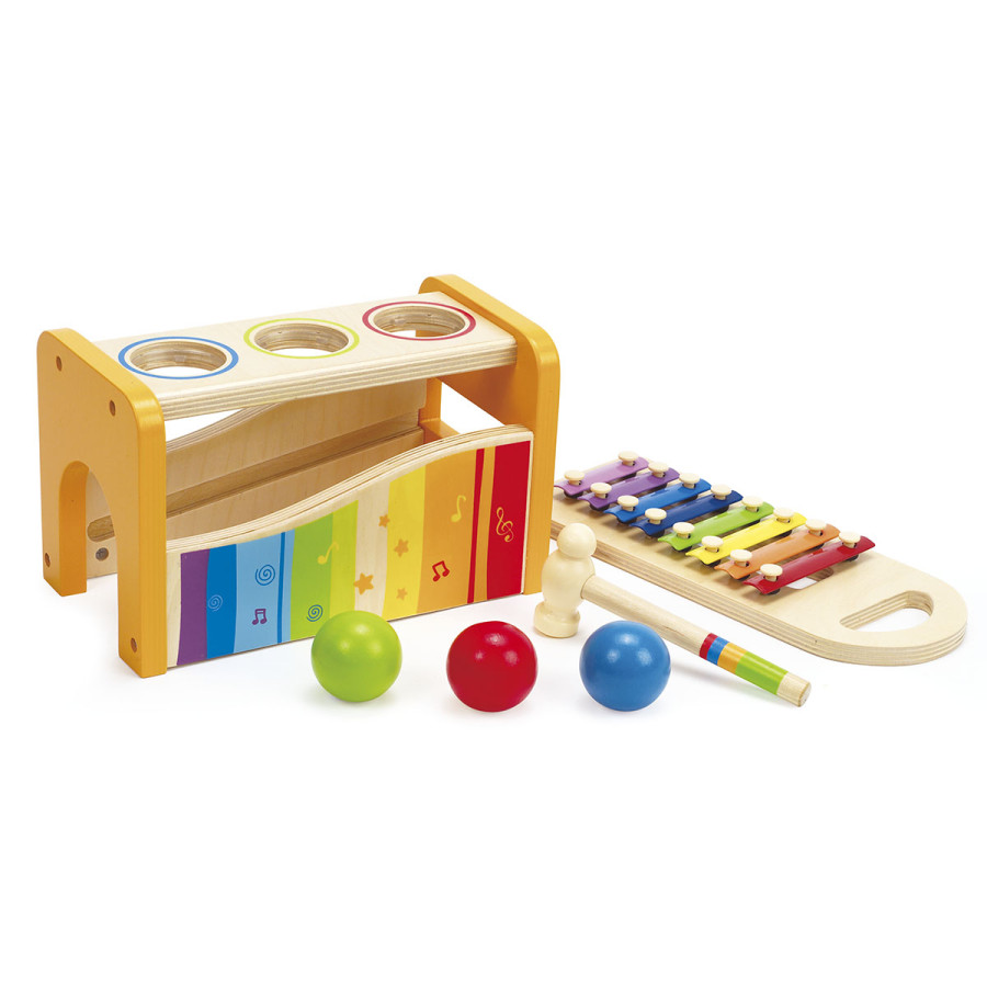 Banco Descarga y Xilófono Hape Instrumento Musical de Juguete