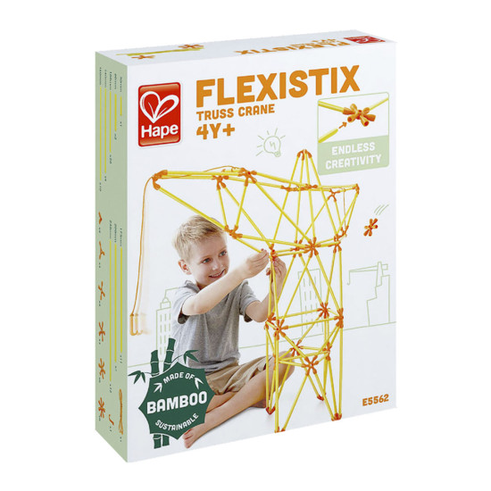 Kit Flexistix de Construcción Creativa Grúa 94 pzas Hape