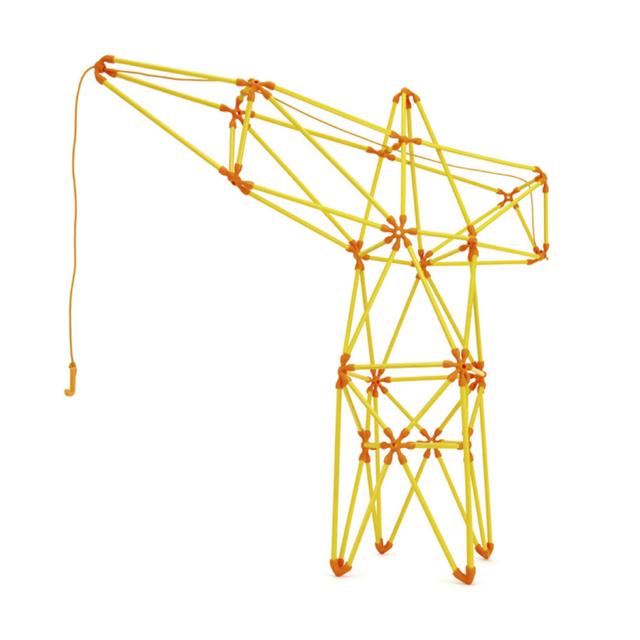 Kit Flexistix de Construcción Creativa Grúa 94 pzas Hape