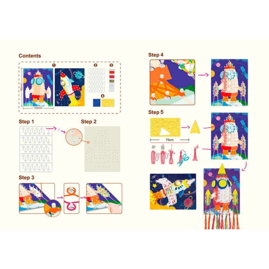 Hilorama String Art Cohetes Espaciales Avenir