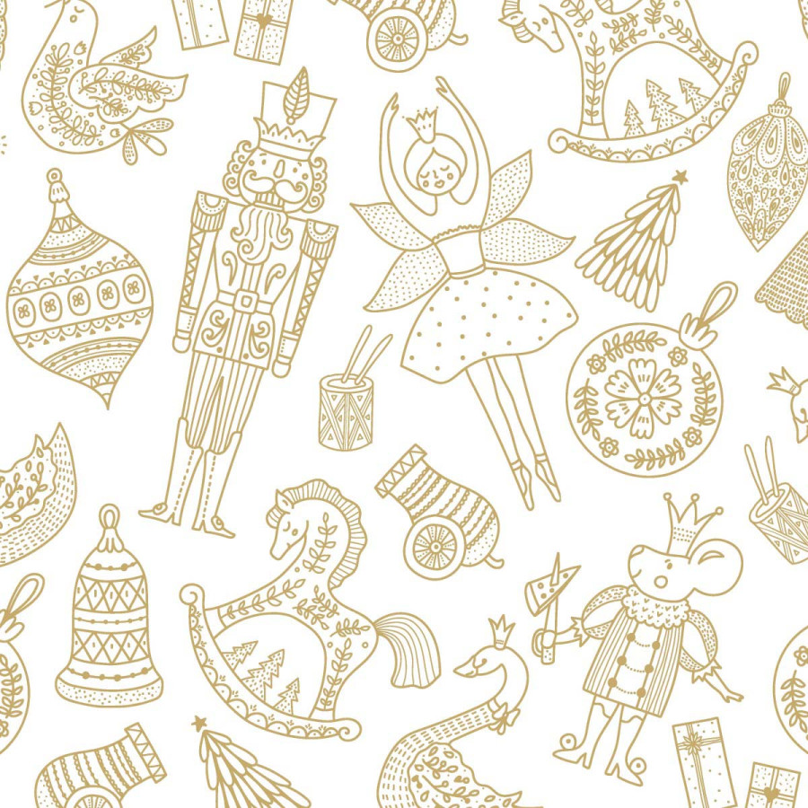 Servilletas 33 x 33 cm Vintage Decor Xmas