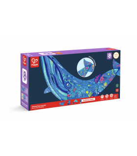 Puzzle de Piso Brillante de Ballena 200 Pzs Hape