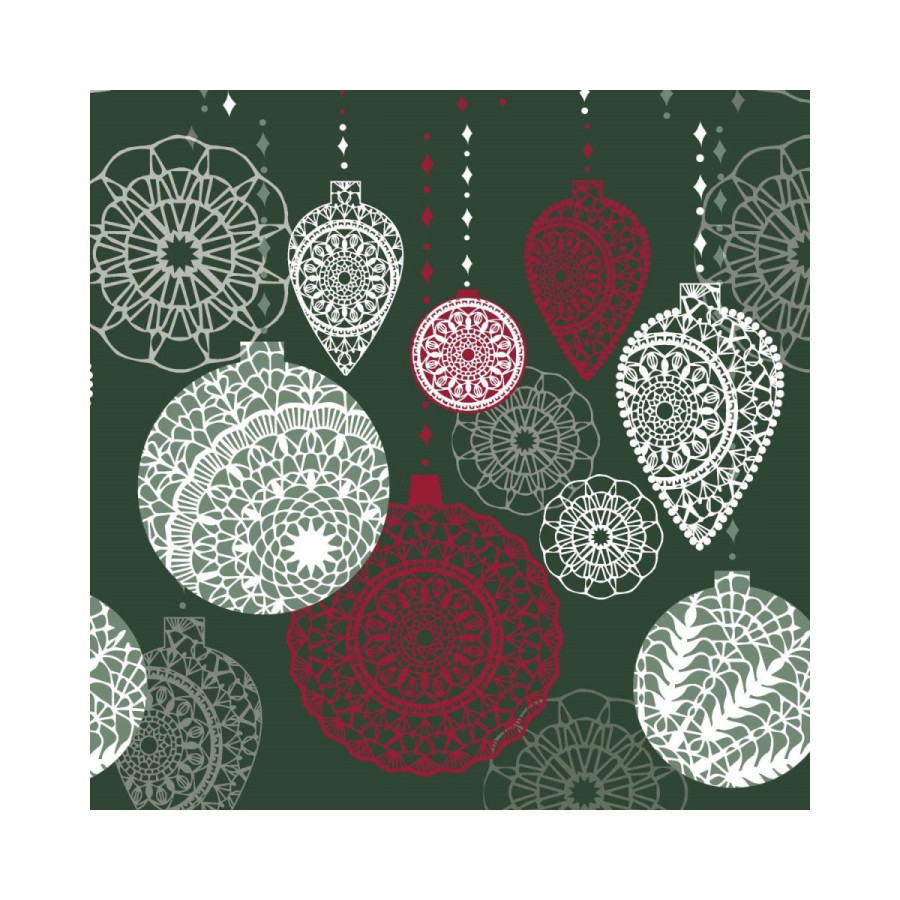 Servilletas 24 x 24 cm Opulent Bauble Xmas