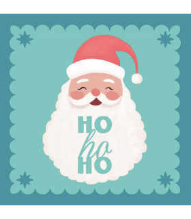 Servilletas 33 x 33 cm Santa Ho Ho Xmas