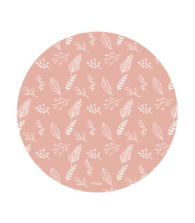 Plato de Sitio Hojas Rosas 34 cm x 10