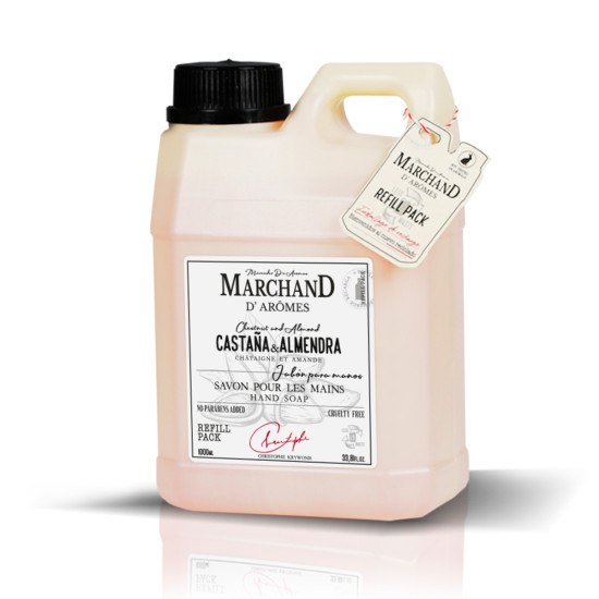 Refill Jabón Líquido Marchand D Aromes 1 Lts Castaña y Almendra