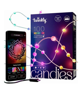 100 Luces LED Decorativas Inteligentes Candies Pearls RGB USBC Twinkly
