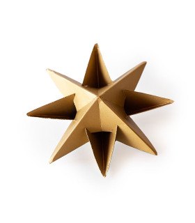 Estrella para Armar 19 cm Dorada x 2