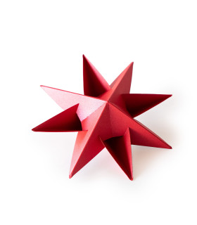 Estrella para Armar 19 cm Roja x 2