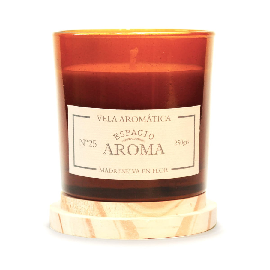 Vela de Soja 250 g Línea Botánica Madreselva en Flor Espacio Aroma