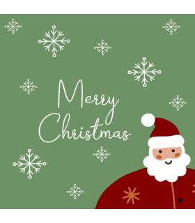 Servilletas 33 x 33 cm Funky Santa Xmas