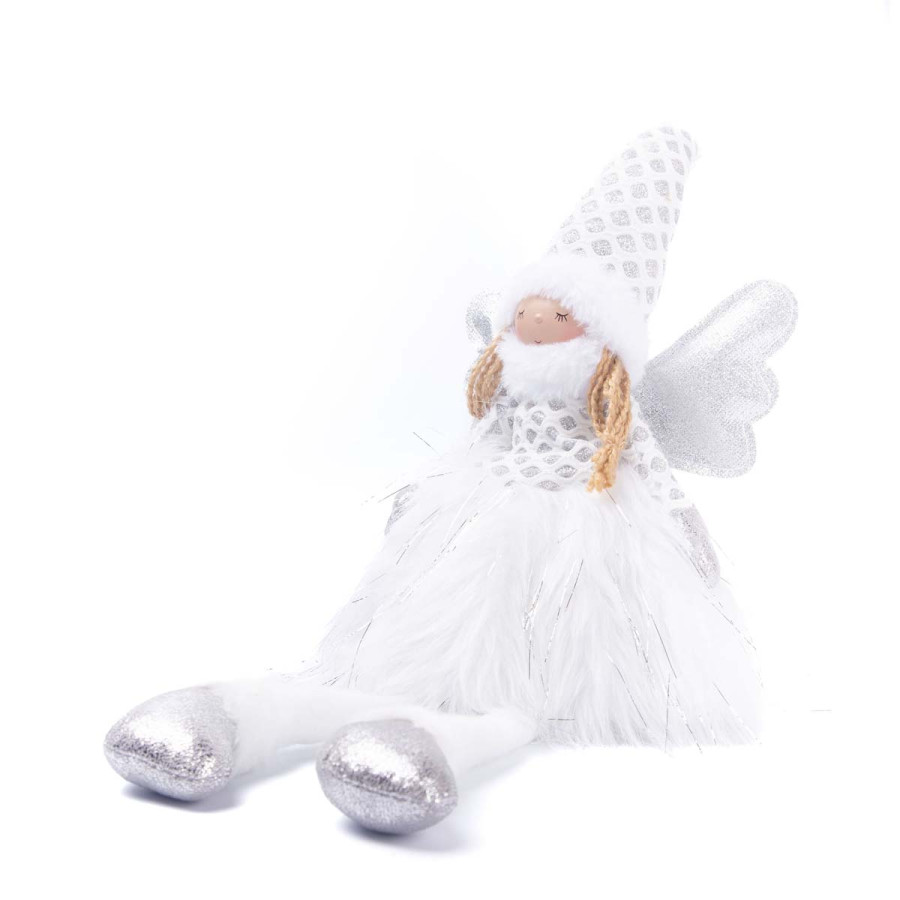 Adorno de Angel Piernas Largas con Luz LED 60 cm Alparamis