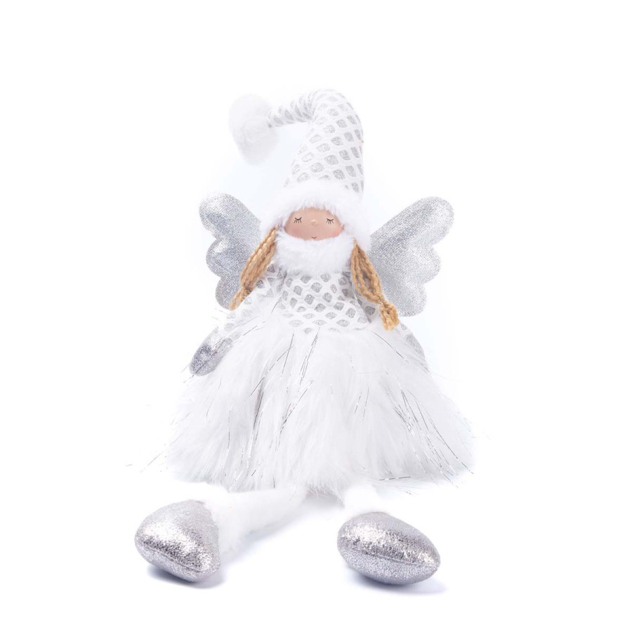 Adorno de Angel Piernas Largas con Luz LED 60 cm Alparamis