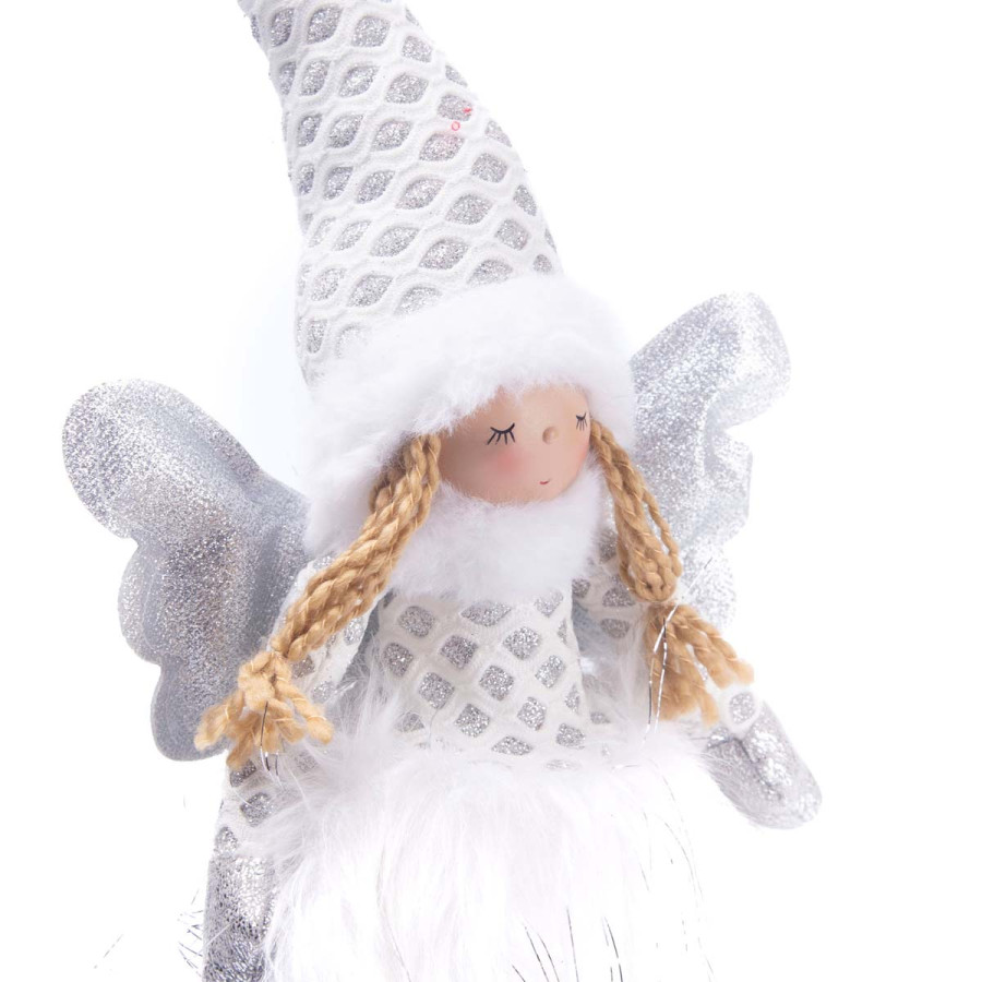 Adorno de Angel Piernas Largas con Luz LED 60 cm Alparamis