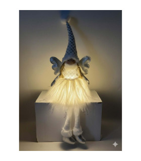 Adorno de Angel Piernas Largas con Luz LED 60 cm Alparamis