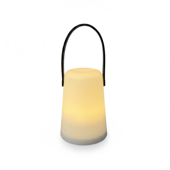 Lámpara LED Blanca con Manija Verde Oliva 14 cm Alparamis