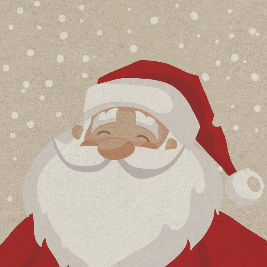Servilletas 33 x 33 cm Naturals Santa Day Xmas