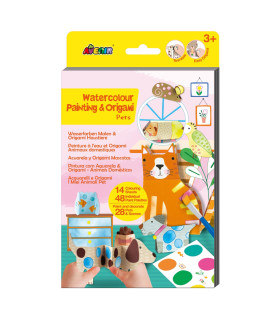 Kit de Acuarelas y Origami Pets Avenir