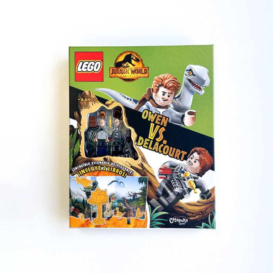 Libro con Juguete Lego Landscape Jurassic World
