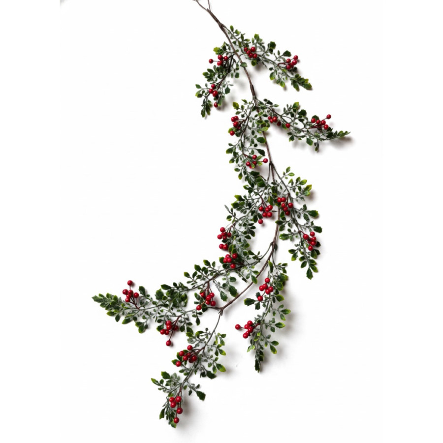 Rama de Garland con Bayas Rojas 150 cm Alparamis LA5099-1