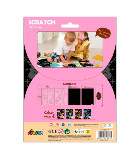 Scratch Art con Stencil Unicornios Avenir