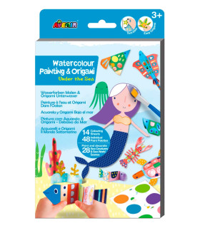 Kit de Acuarelas y Origami Under the Sea Avenir