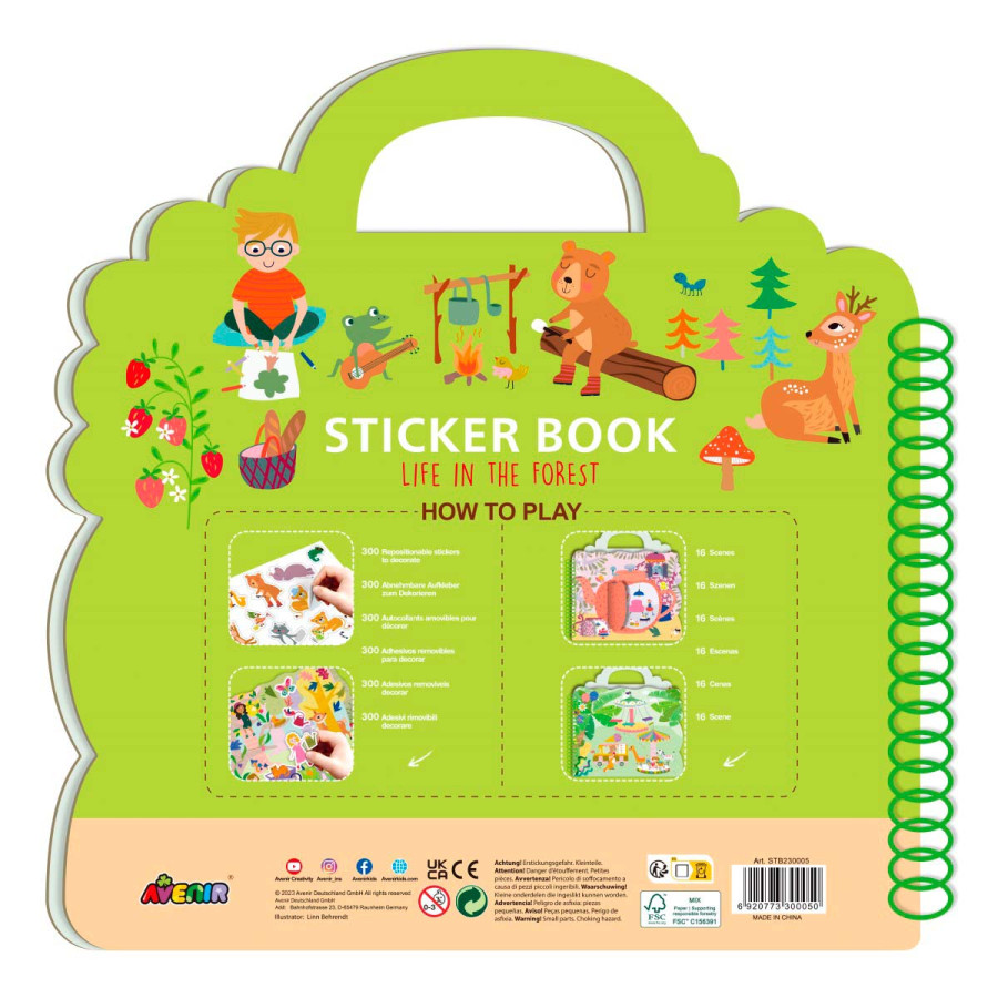 Libro de Stickers Life in the Forest Avenir