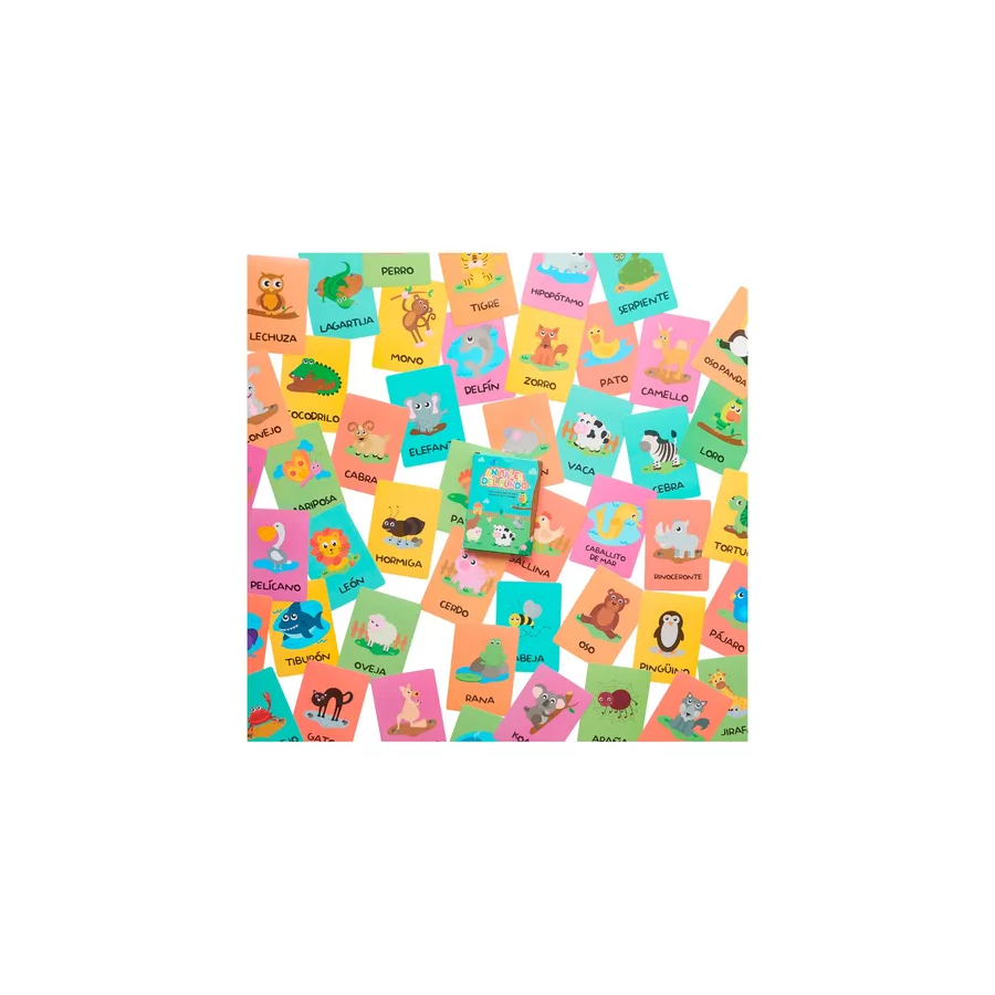 Cartas Didácticas Animales Del Mundo Barco De Papel