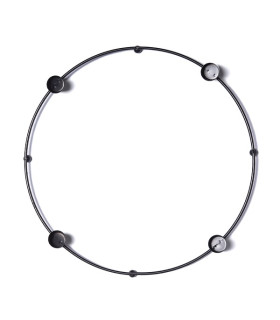 Portavelas Metalico 30 cm