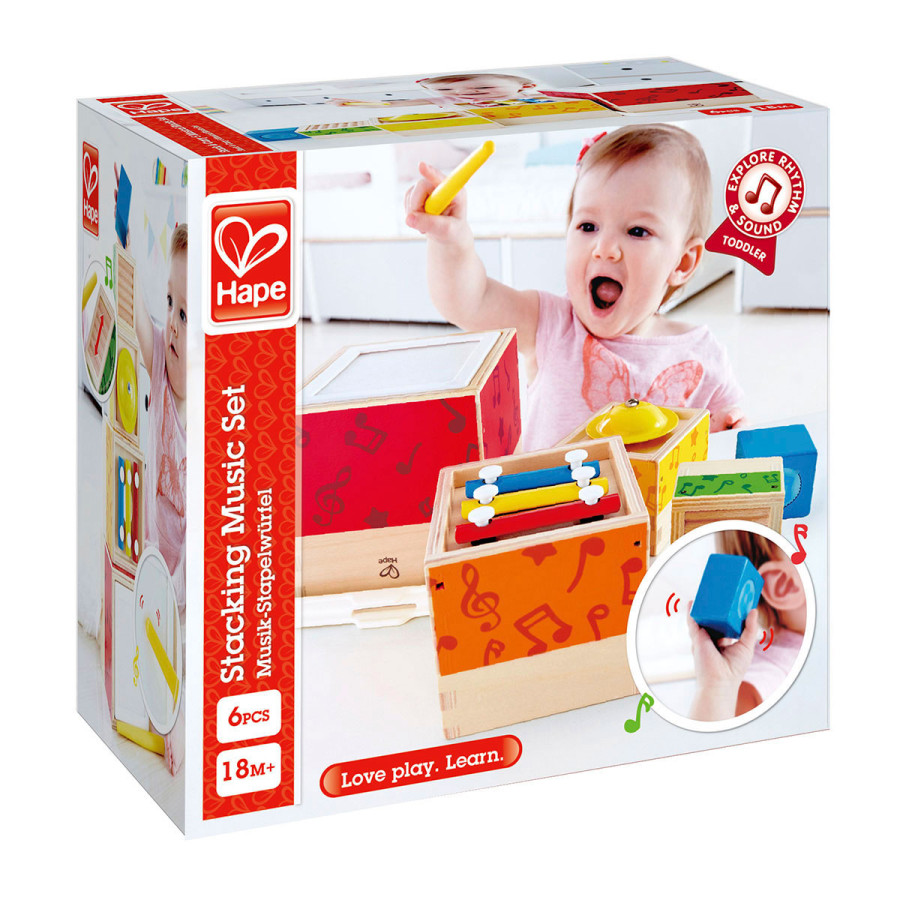 Set de Música Apilable Hape Instrumentos de Juguete
