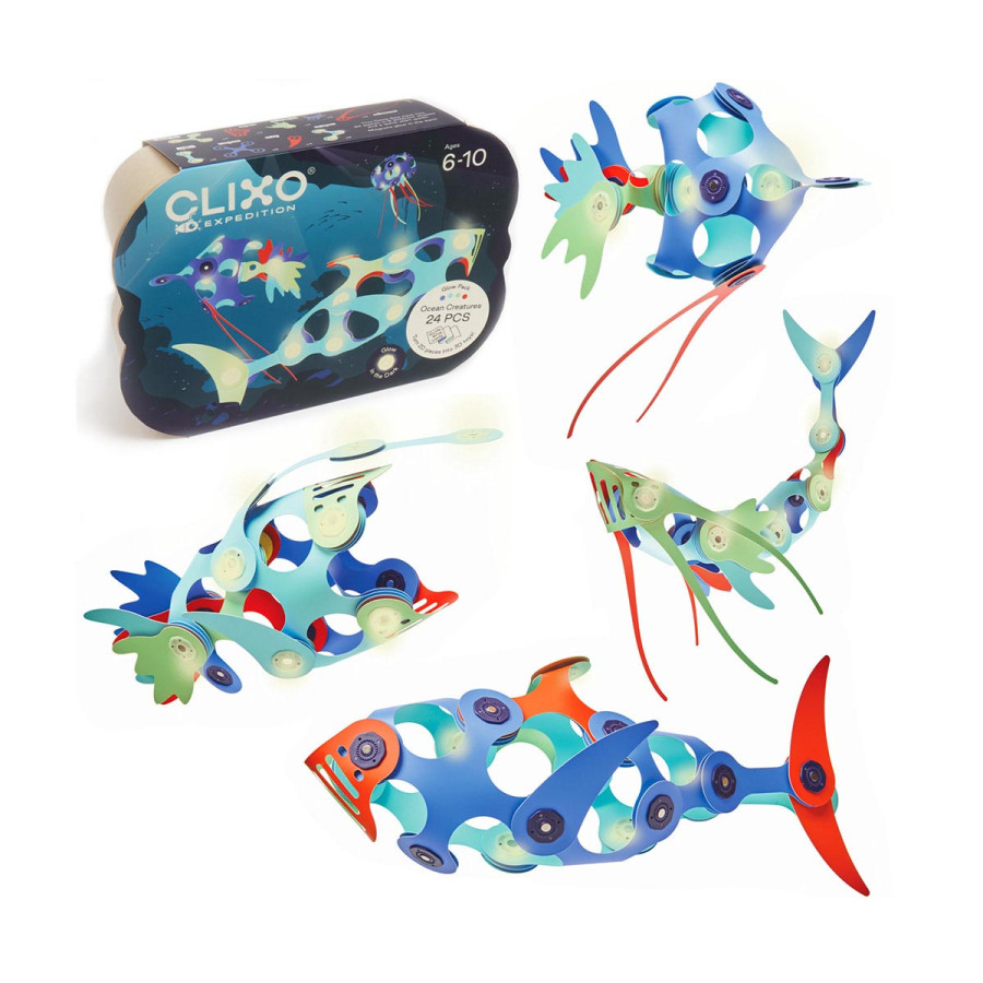 Set Criaturas del Océano 24 Piezas Clixo