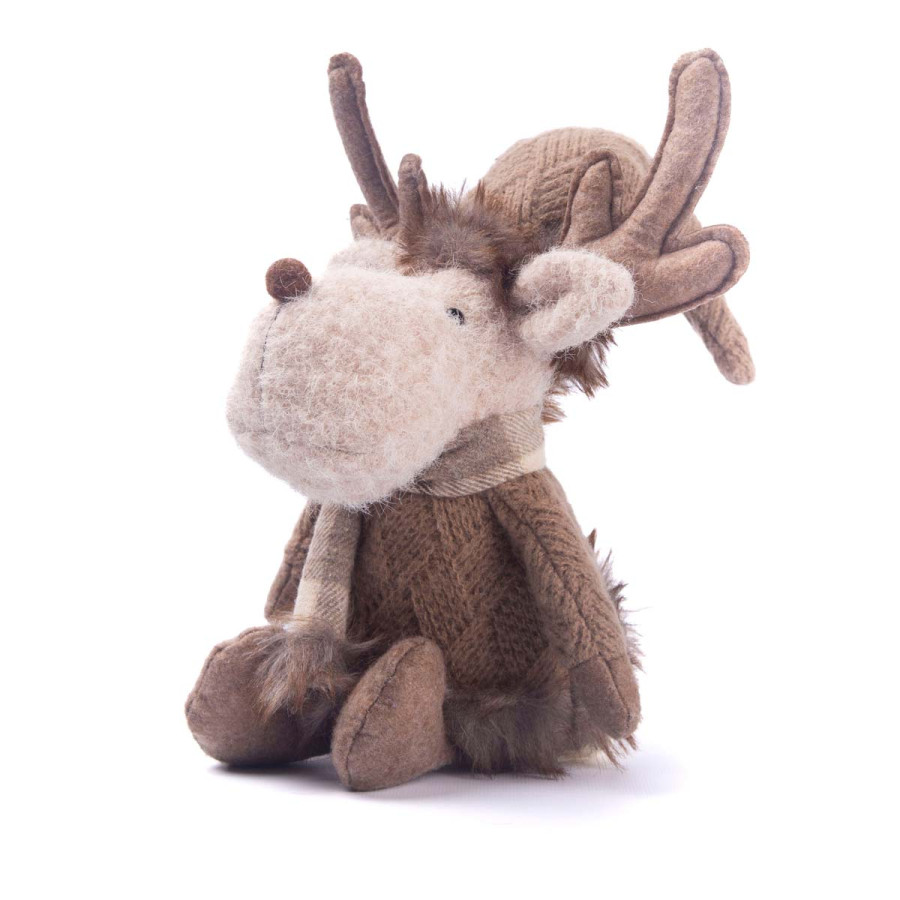 Adorno de Reno con Bufanda 40 cm Alparamis