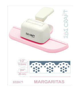 Perforadora Artística de Guardas Jumbo Margaritas Ibicraft