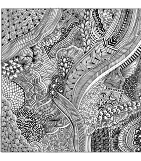 Lamina Mural Para Pintar Zentangle