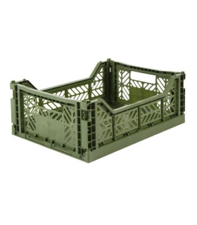 Canasto Plegable Mini Verde Musgo