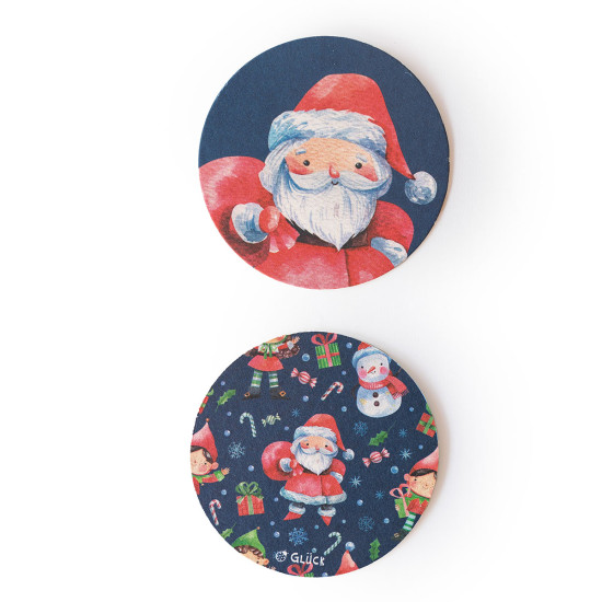 Posavasos Bosque Encantado Papá Noel y Amigos x 8