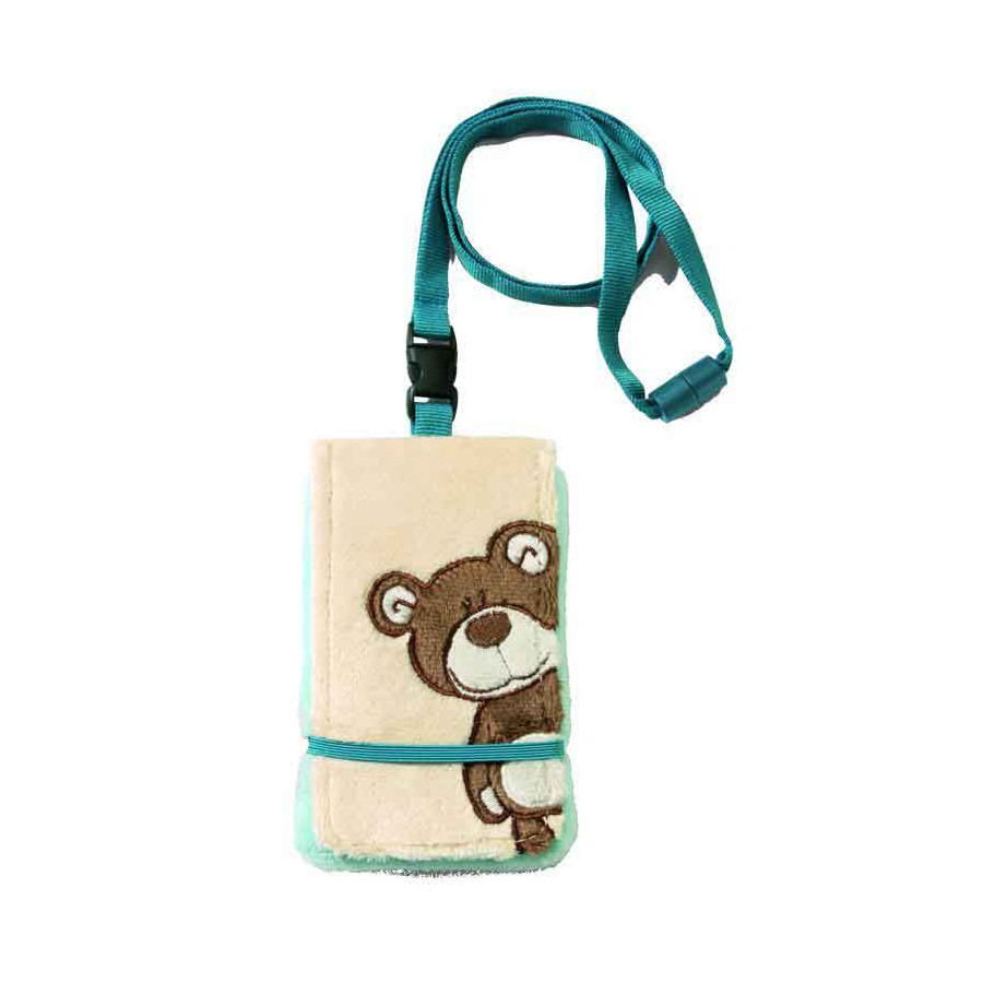 Portatarjetas de Oso marrón oscuro