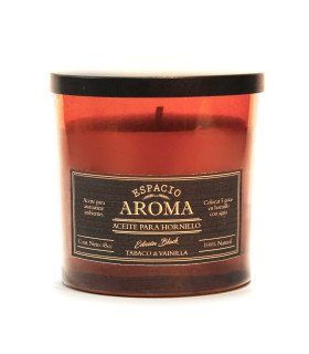 Vela de Soja Aromática 250 g Línea Black Tabaco y Vainilla Espacio Aroma