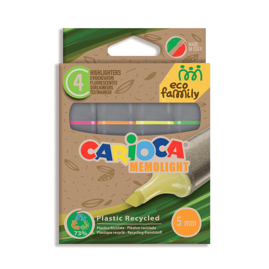Resaltadores Eco Family Carioca x 4