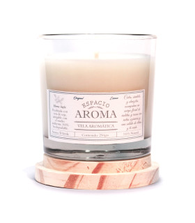 Vela de Soja Aromática 250 g Línea Clásica Té Verde Espacio Aroma