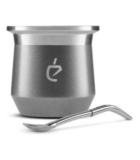 Mate Lunar Grey + bombilla de regalo