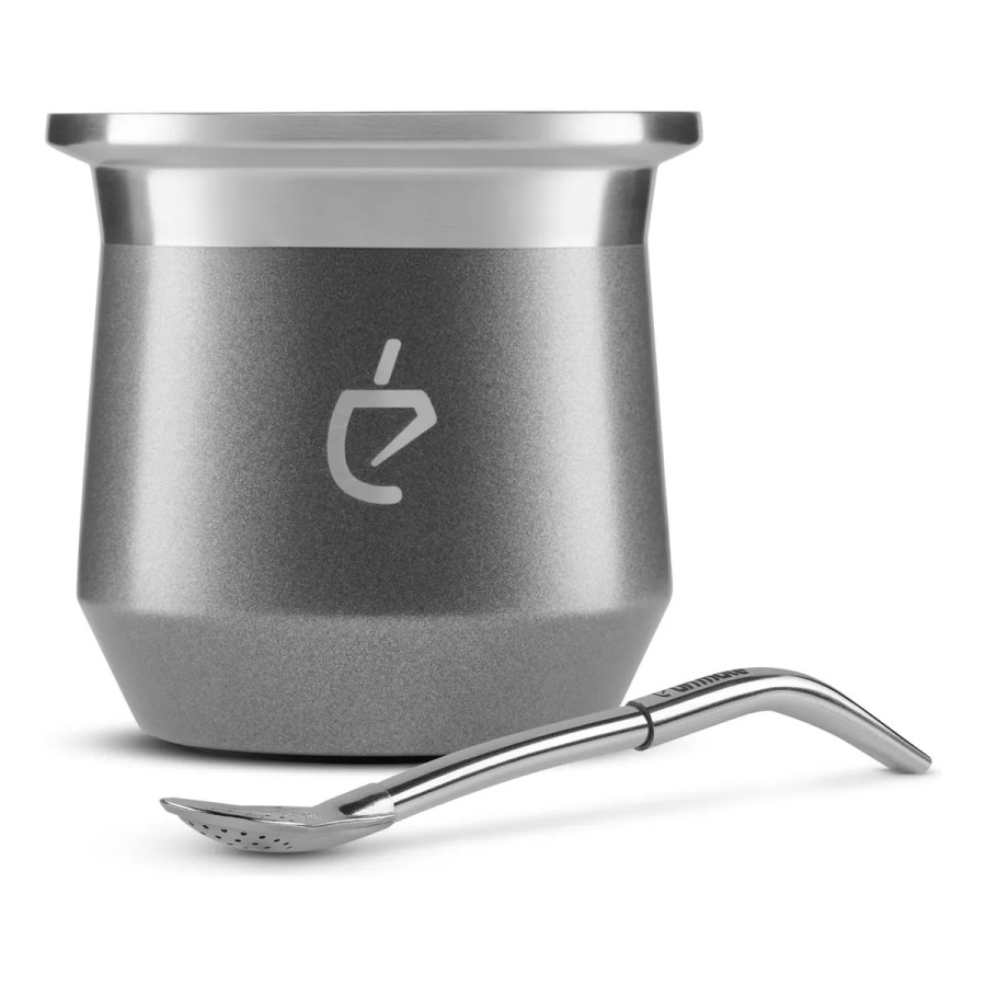 Mate Lunar Grey + bombilla de regalo