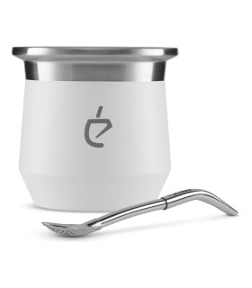 Mate Perla White + bombilla de regalo