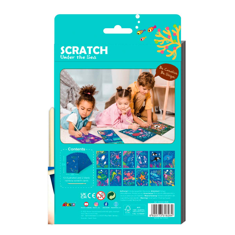 Scratch Book A5 Bajo el Mar Avenir