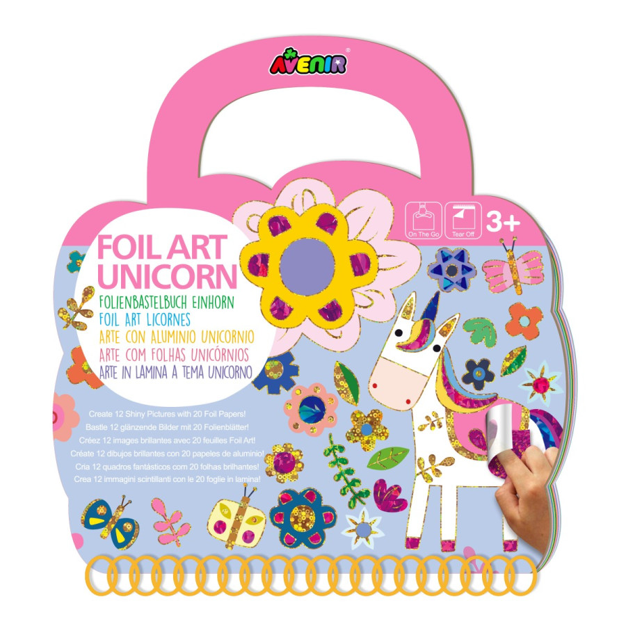 Libro Foil Art Unicornio Avenir