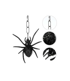 Adorno de Halloween Araña con Luz a Pilas Alparamis