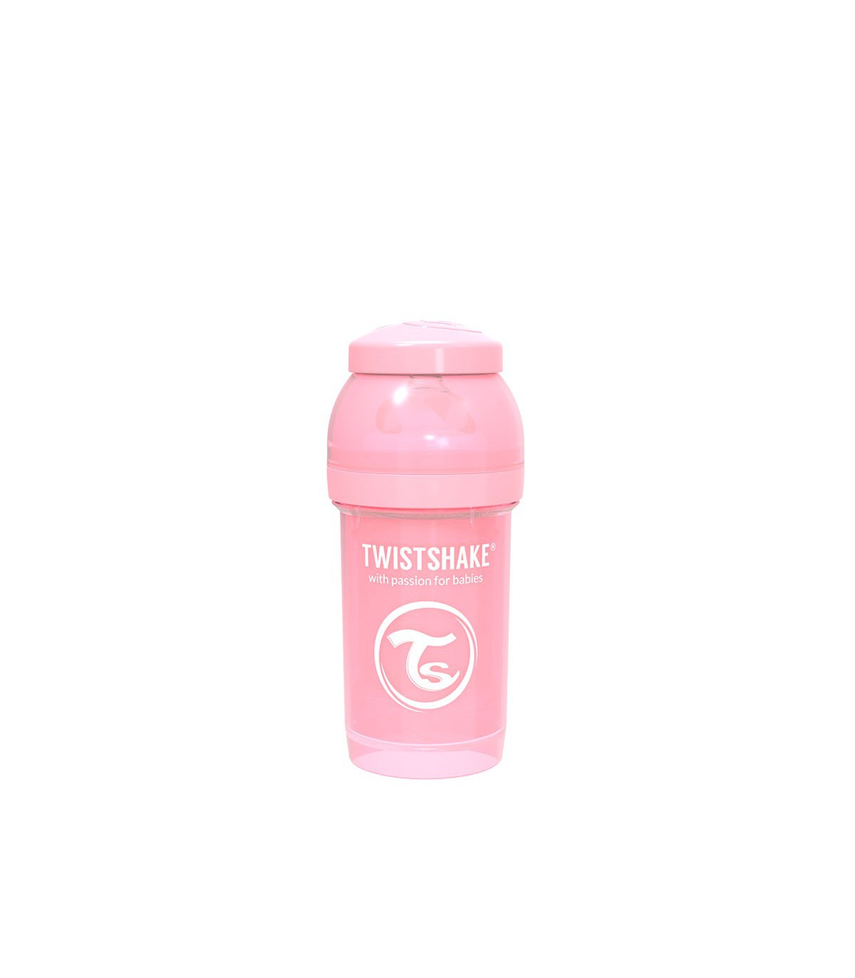 Twistshake Biberón Anti-cólicos con Tetina Flujo Rápido de Silicona para  Bebés, Botella para Beber de