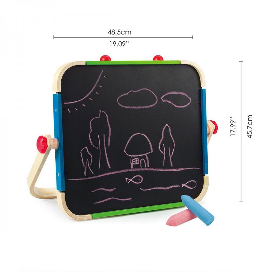 Pizarra Portátil de DIbujo para Chicos Hape Pizarrón de Juguete