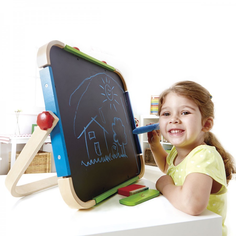 Pizarra Portátil de DIbujo para Chicos Hape Pizarrón de Juguete