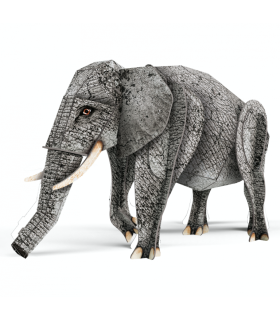 Libro Más Maqueta 3D La Selva Elefante